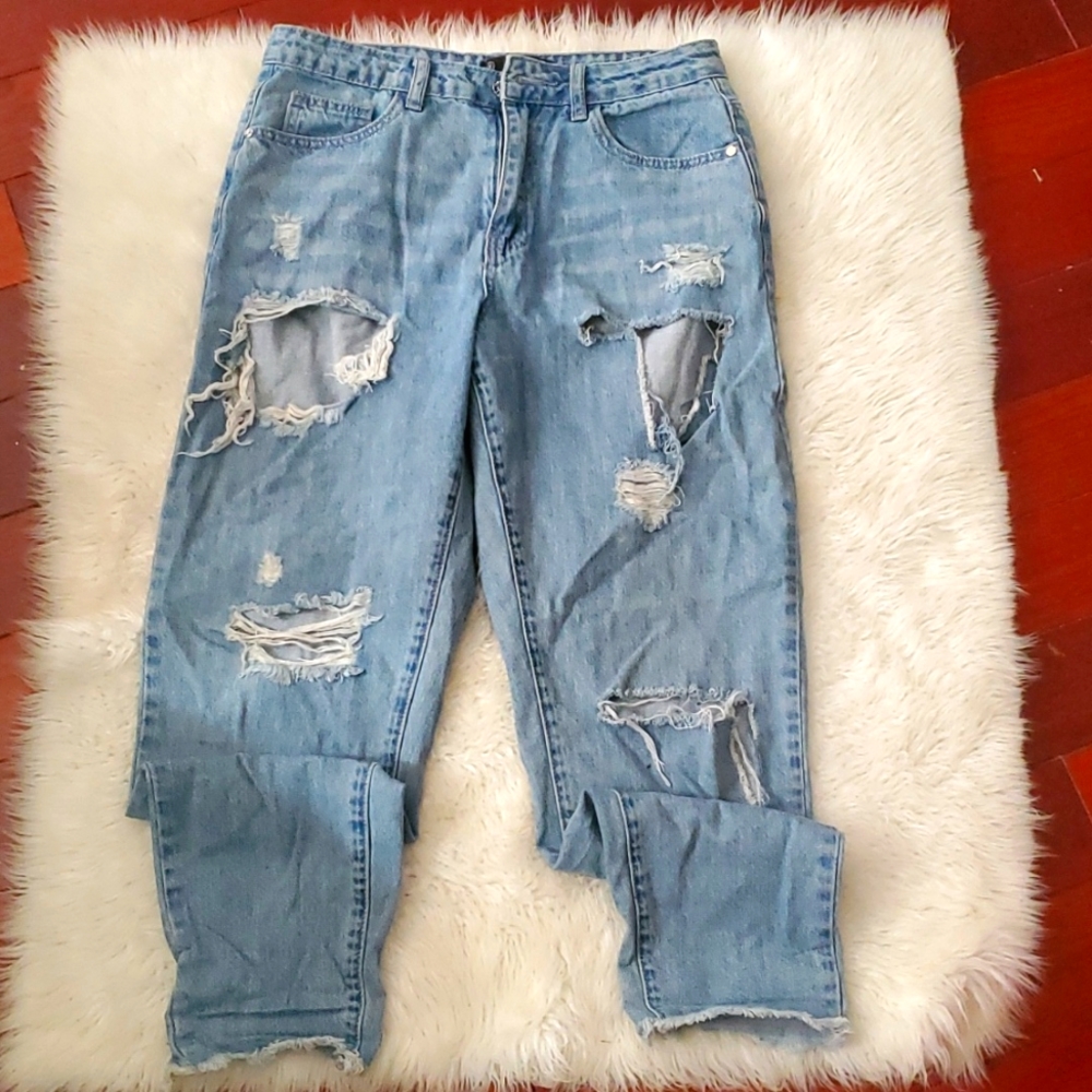 Missguided distressed jeans